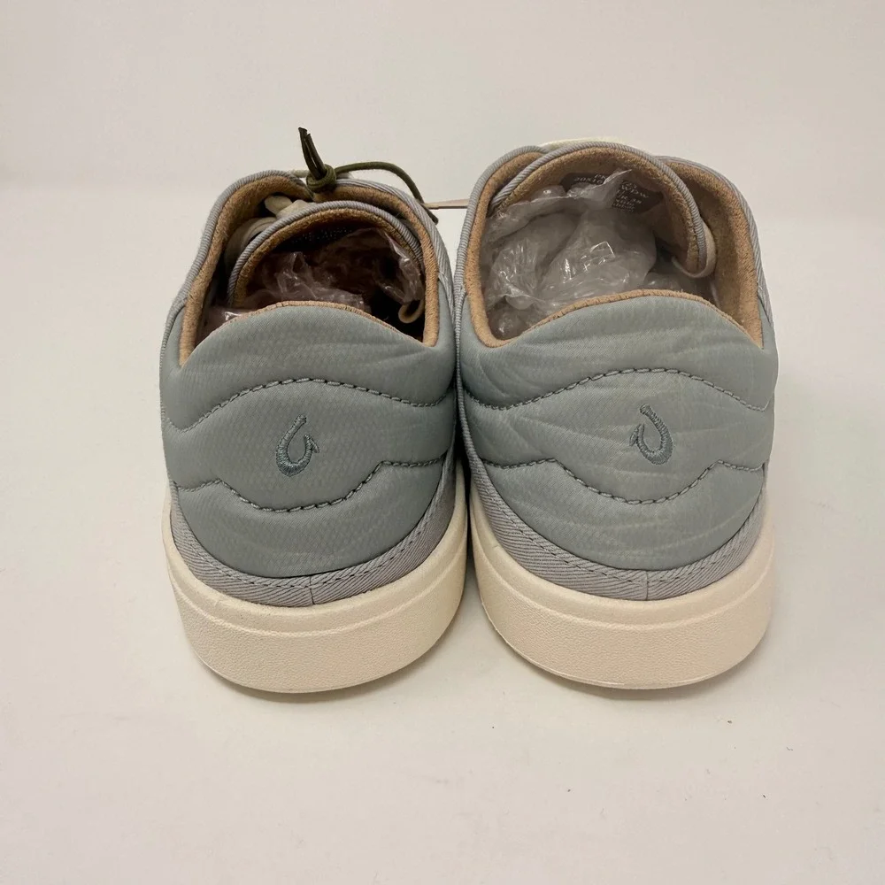 OluKai Kohu Womens Size 8 Mist Grey Textile Lace Up Sneakers 20516-DWDW NEW